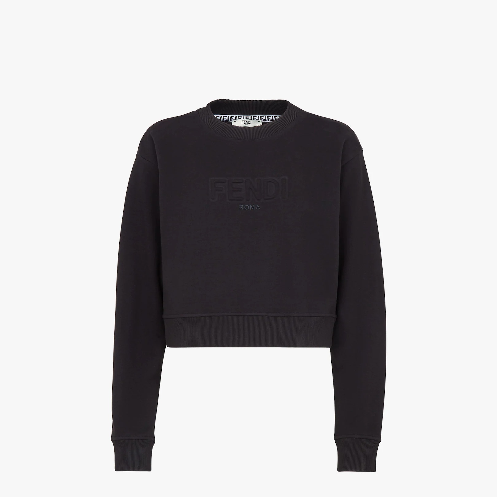 Black jersey sweatshirt - 1