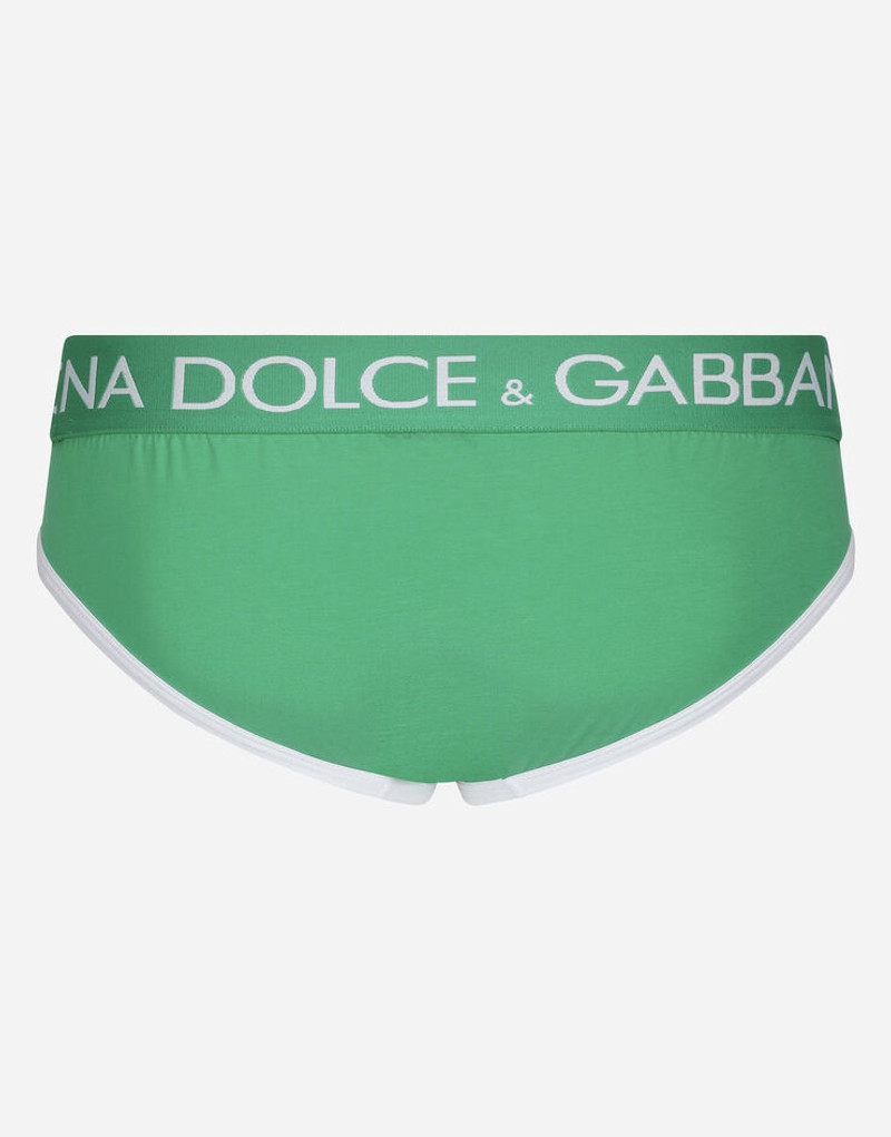 Dolce & Gabbana Mid-length two-way stretch jersey briefs with contrasting piping outlook