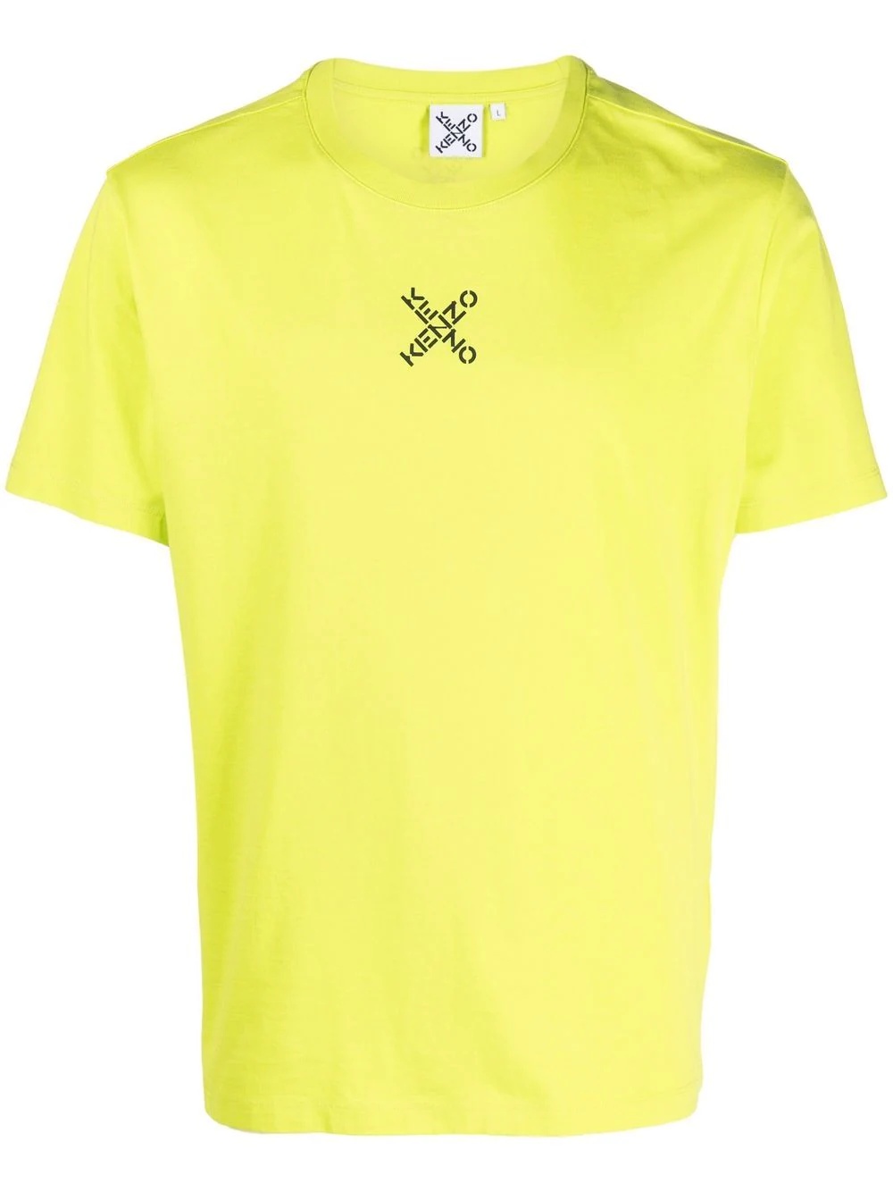 cross logo cotton T-shirt - 1