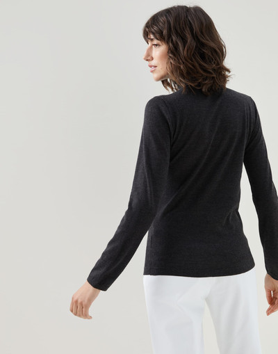 Brunello Cucinelli Cashmere and silk lightweight turtleneck sweater outlook