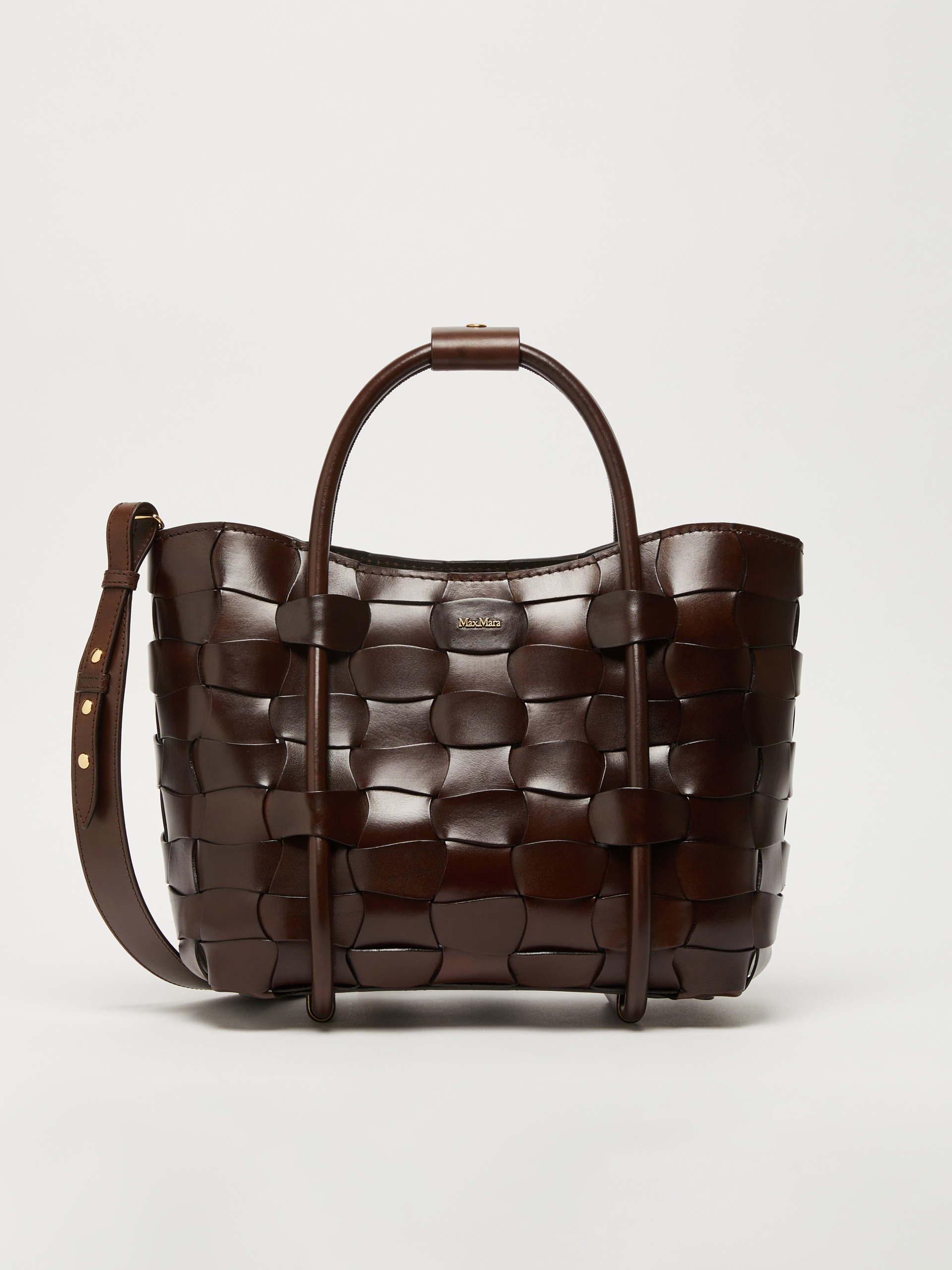 MARINEWEAVING Woven leather small Marine bag - 1