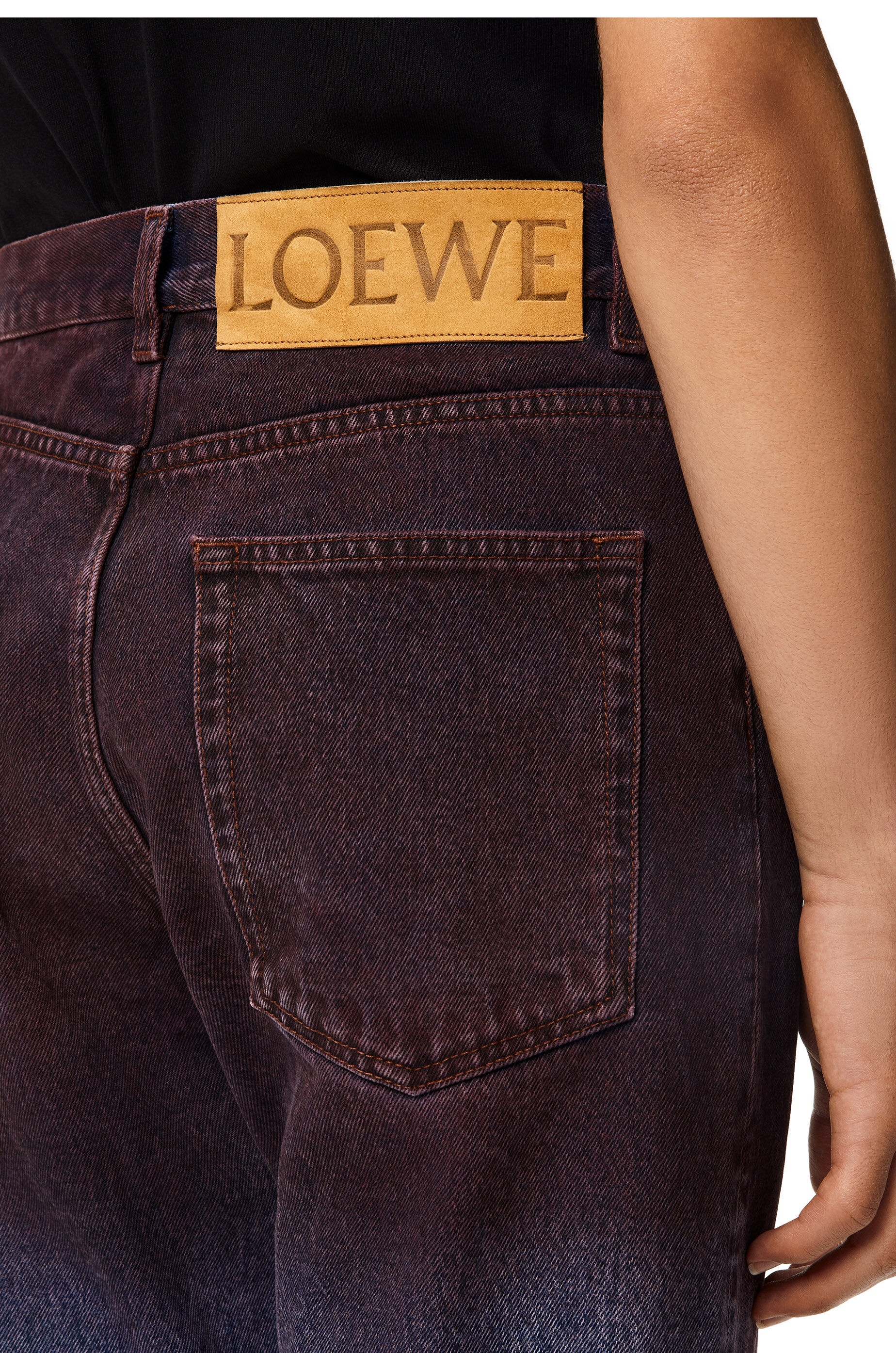 Tricolour trousers in denim - 5