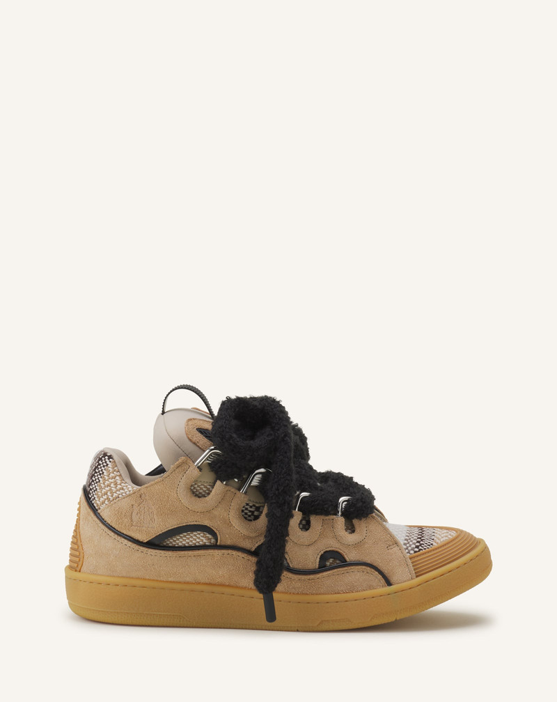 CURB SUEDE SNEAKERS WITH MESH LACES 1