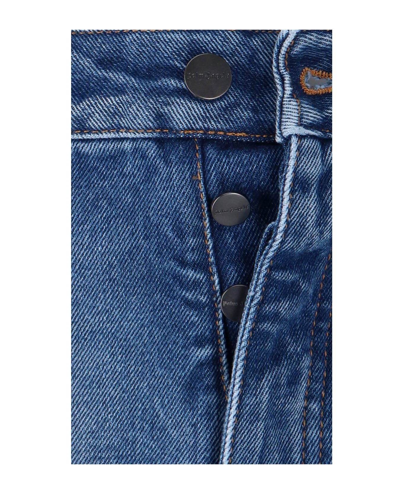 Logo Patch Straight Leg Jeans - 4
