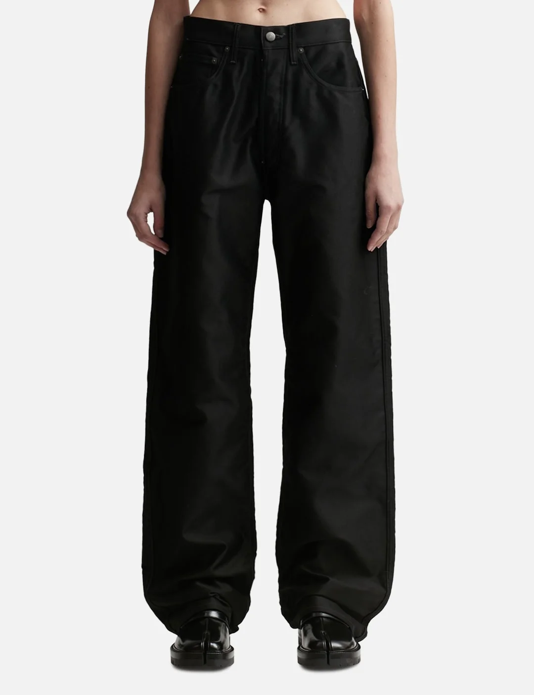 SATIN COTTON TROUSERS - 1