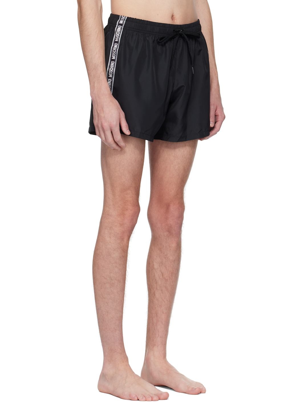 Black Logo Band Swim Shorts - 2