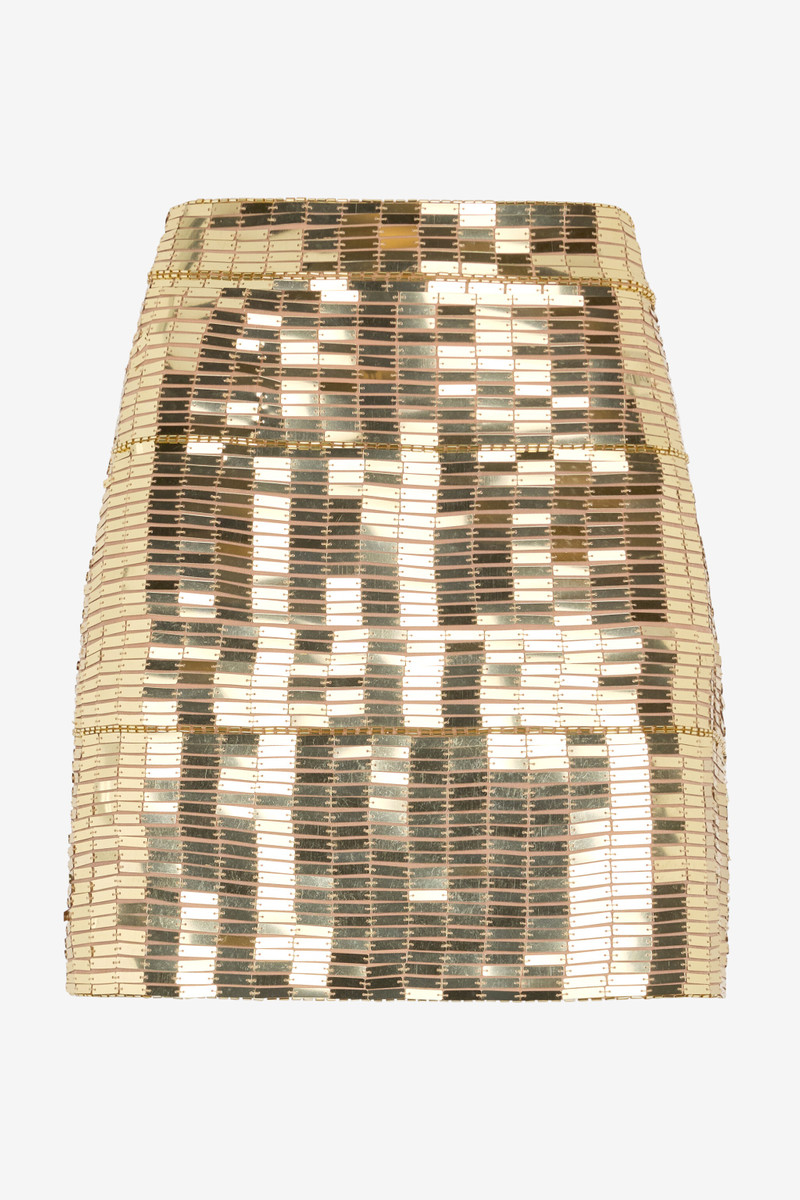 Miniskirt With Gold Appliqués 1