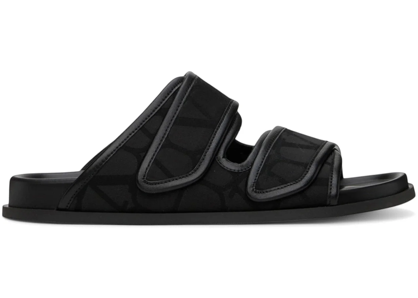 Valentino Garavani Toile Iconographe Sandals Black - 1