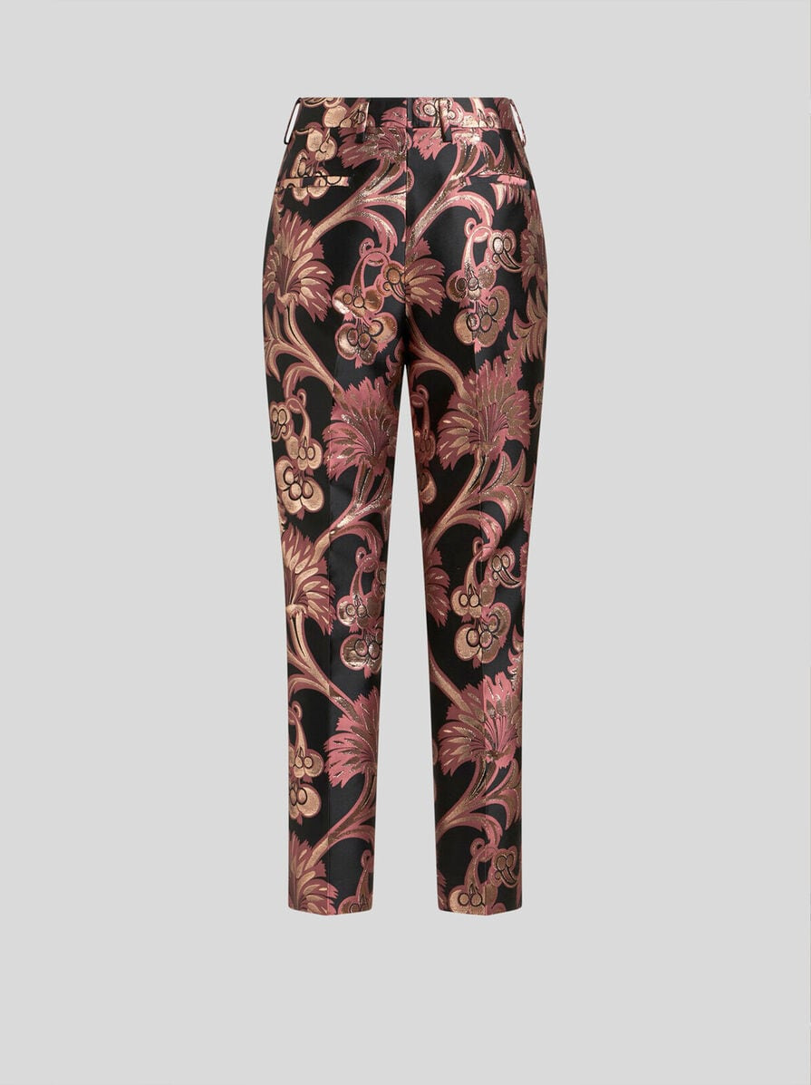 JACQUARD CIGARETTE TROUSERS - 6