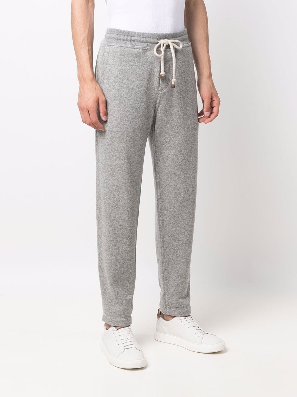 cashmere drawstring track pants - 3