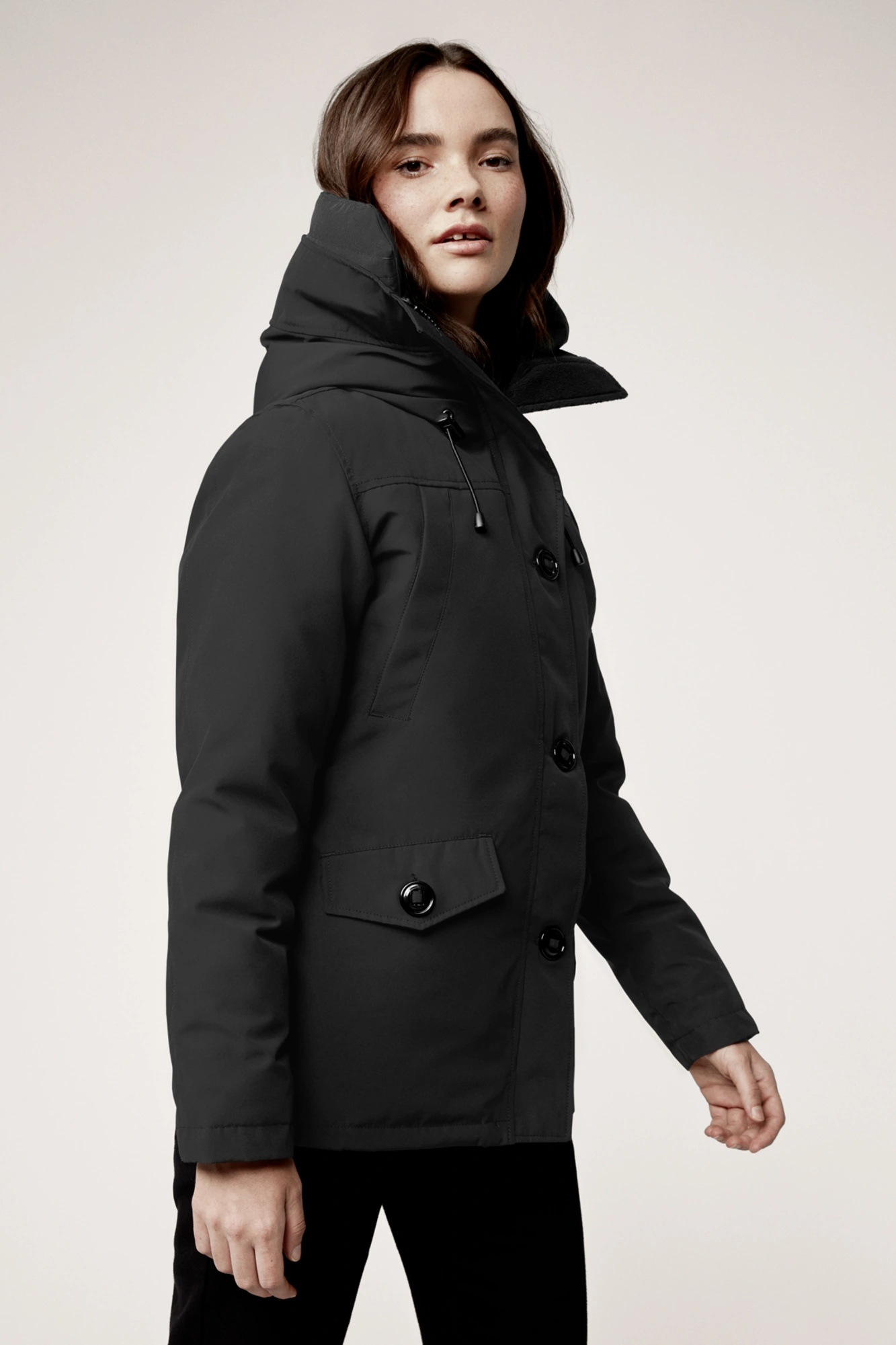 MONTEBELLO PARKA WITH HOOD TRIM - 2