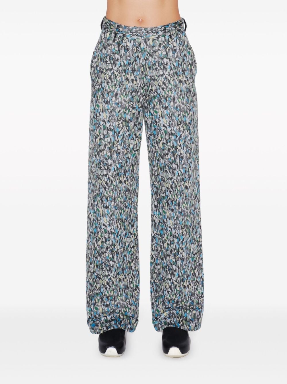 Foam straight-leg trousers - 2