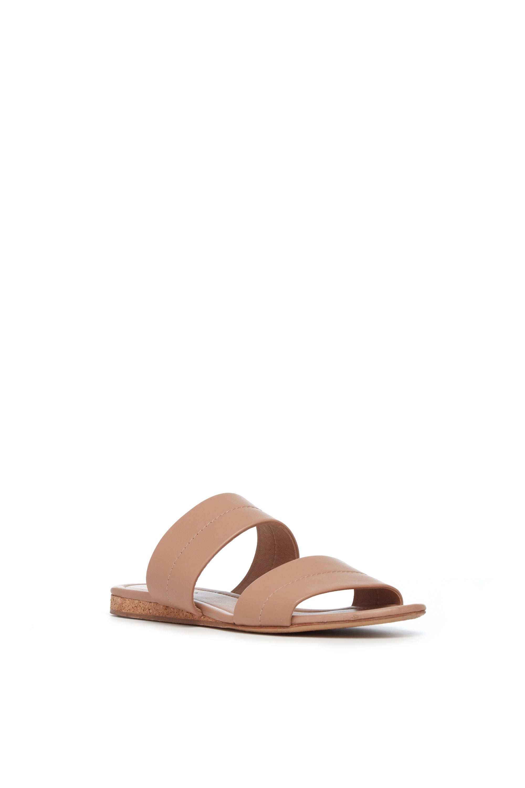 Lora Strap Sandal in Dark Camel Leather - 2