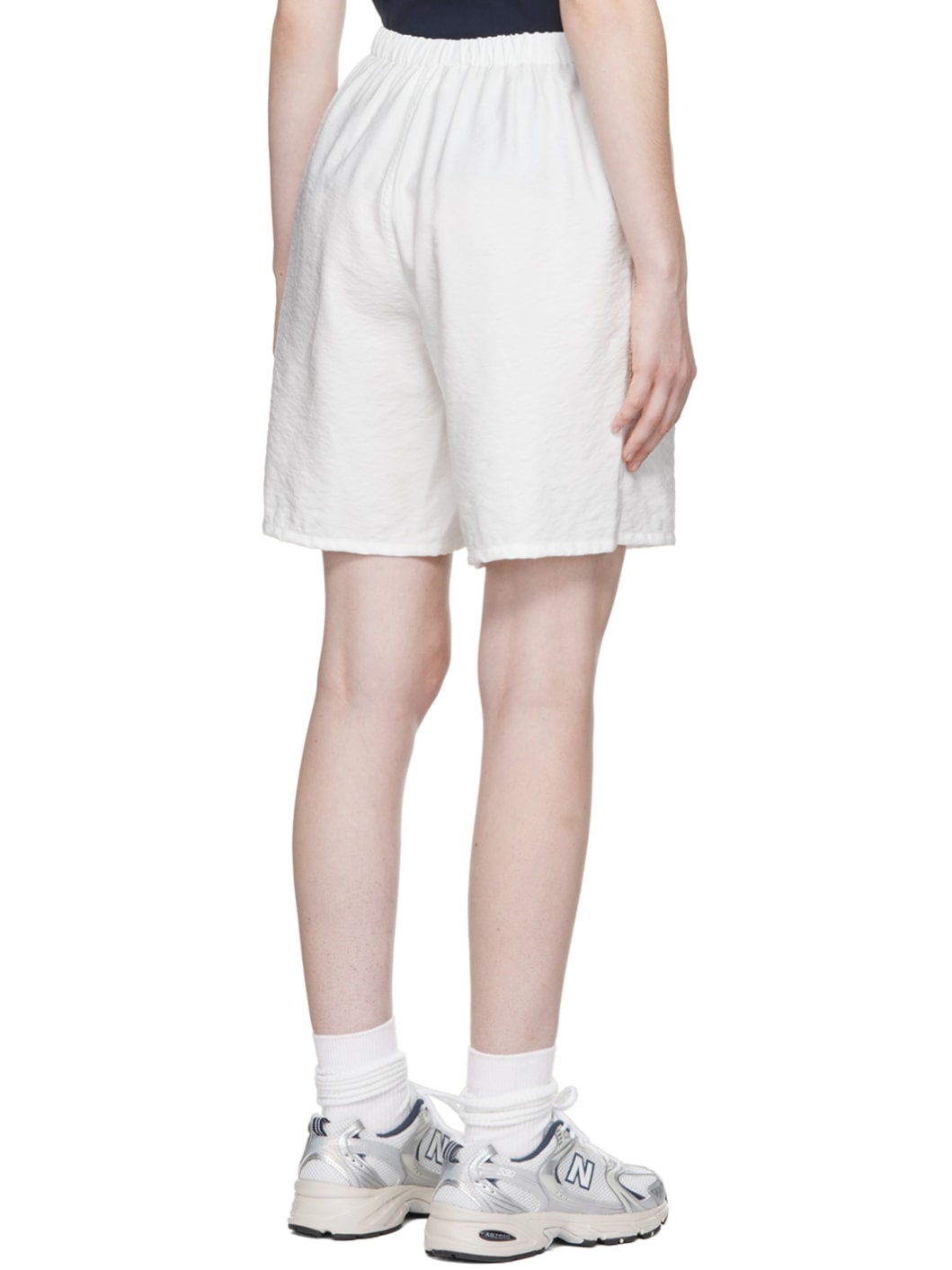 SSENSE Exclusive White Viscose Shorts - 3