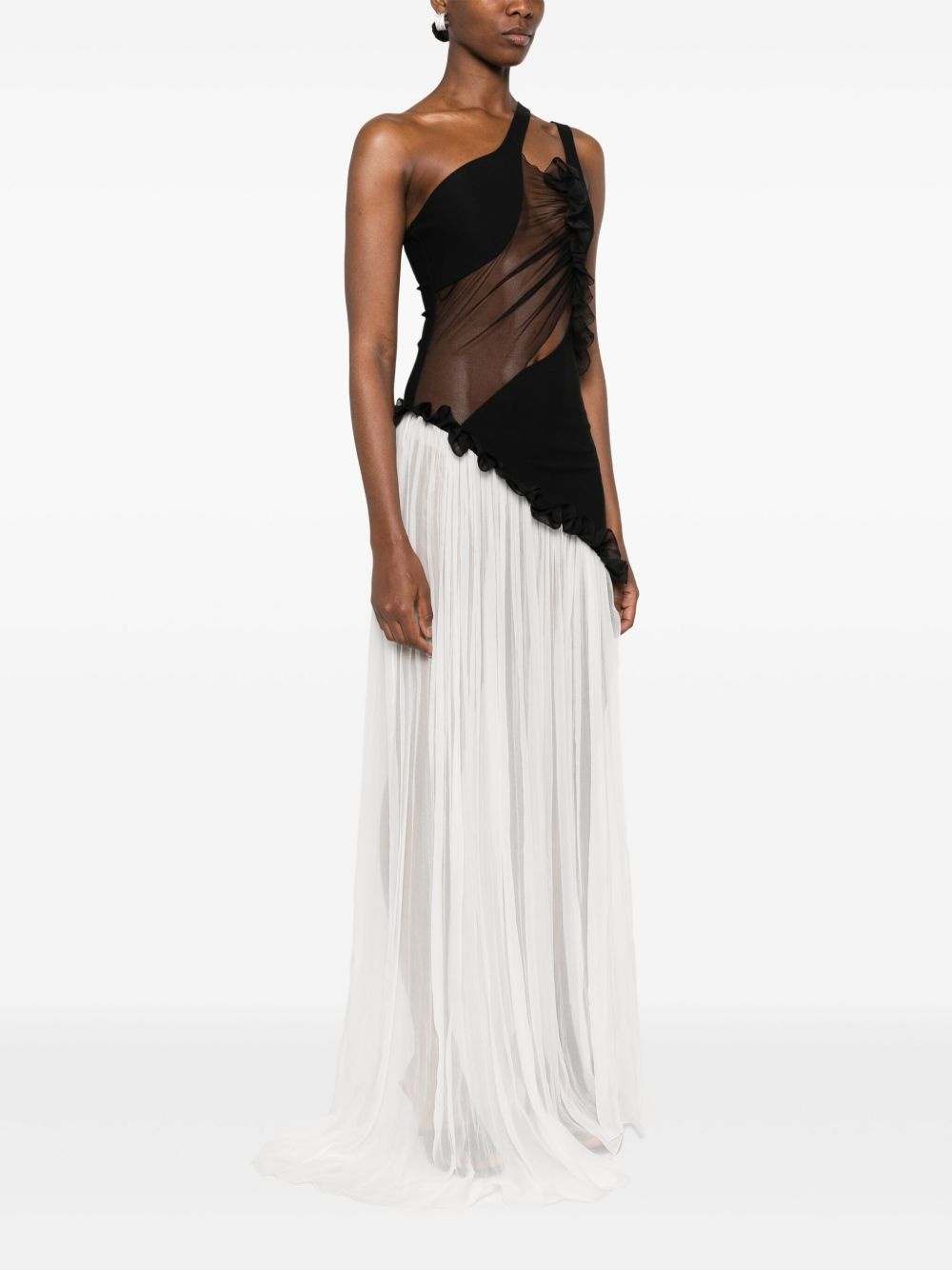 asymmetric maxi dress - 3