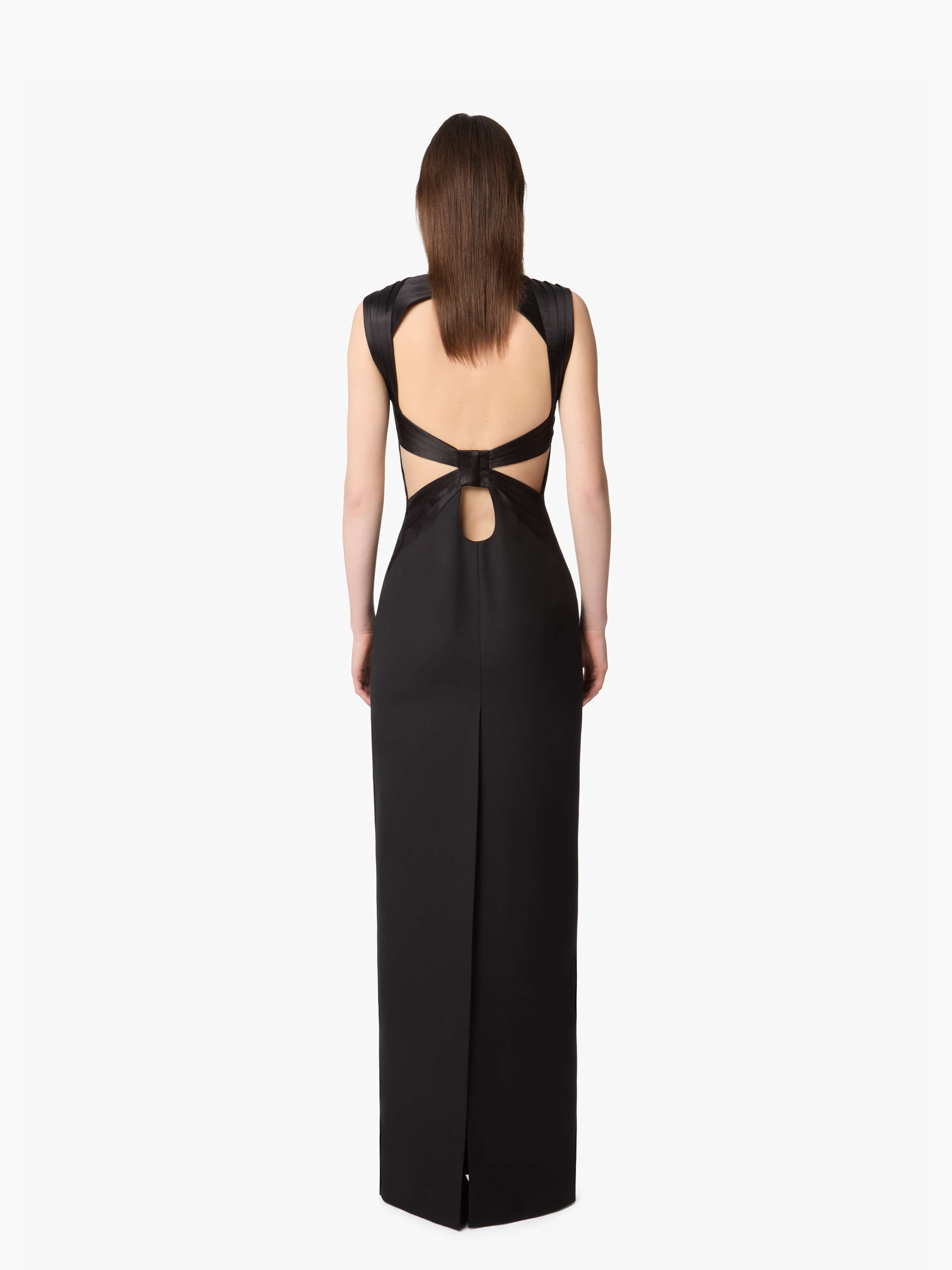 Open Back Wool Dress - 4