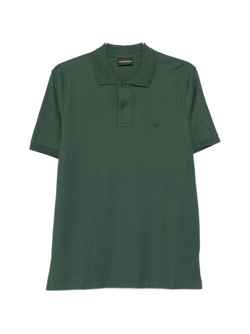 logo-embroidered polo shirt 1