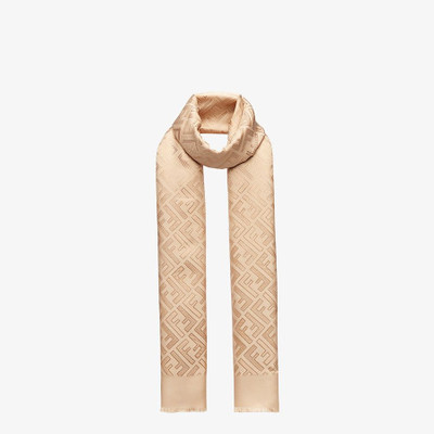 FENDI Beige silk stole outlook