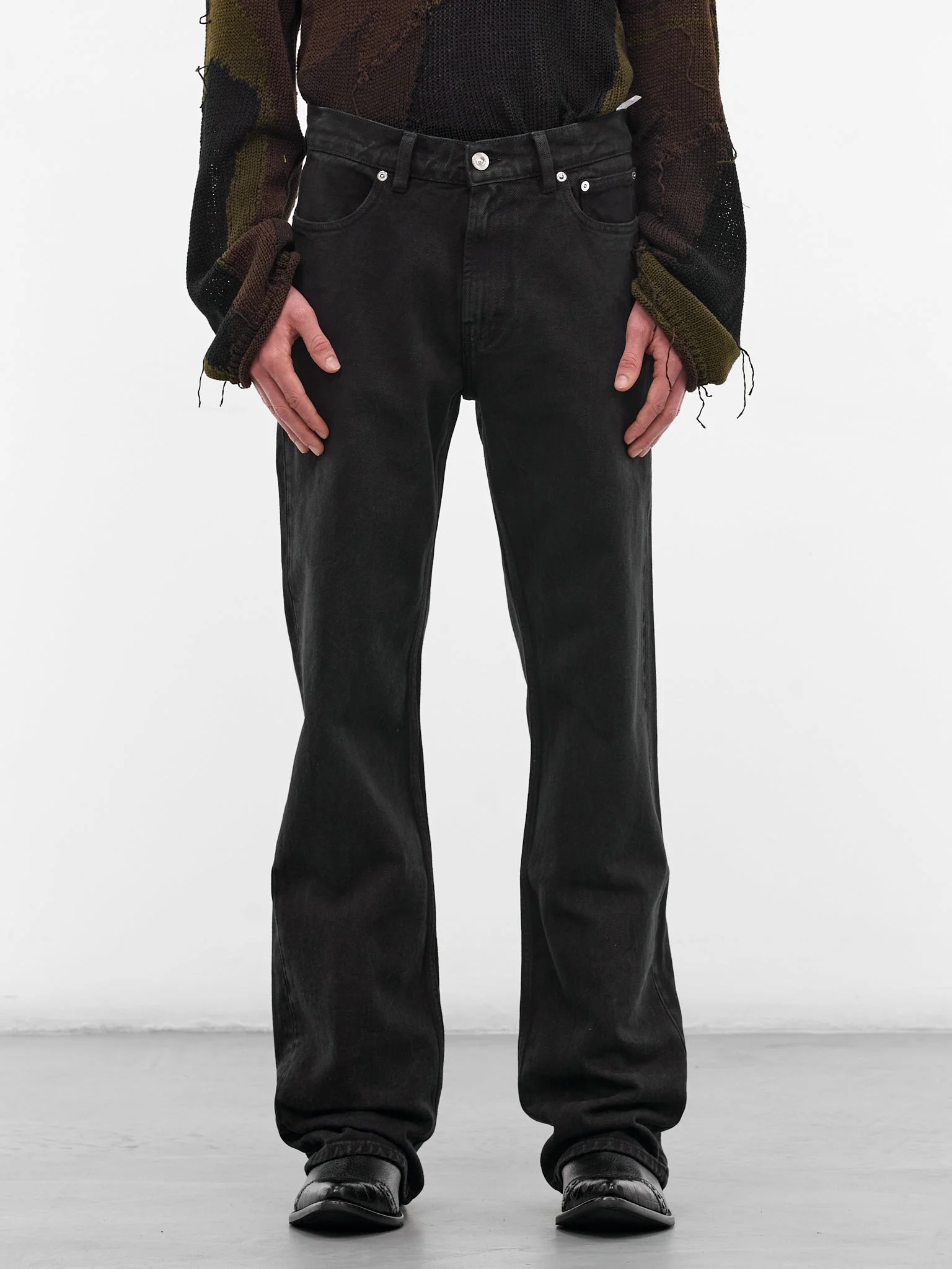 Overdyed Black Carlson Cut Jeans - 1