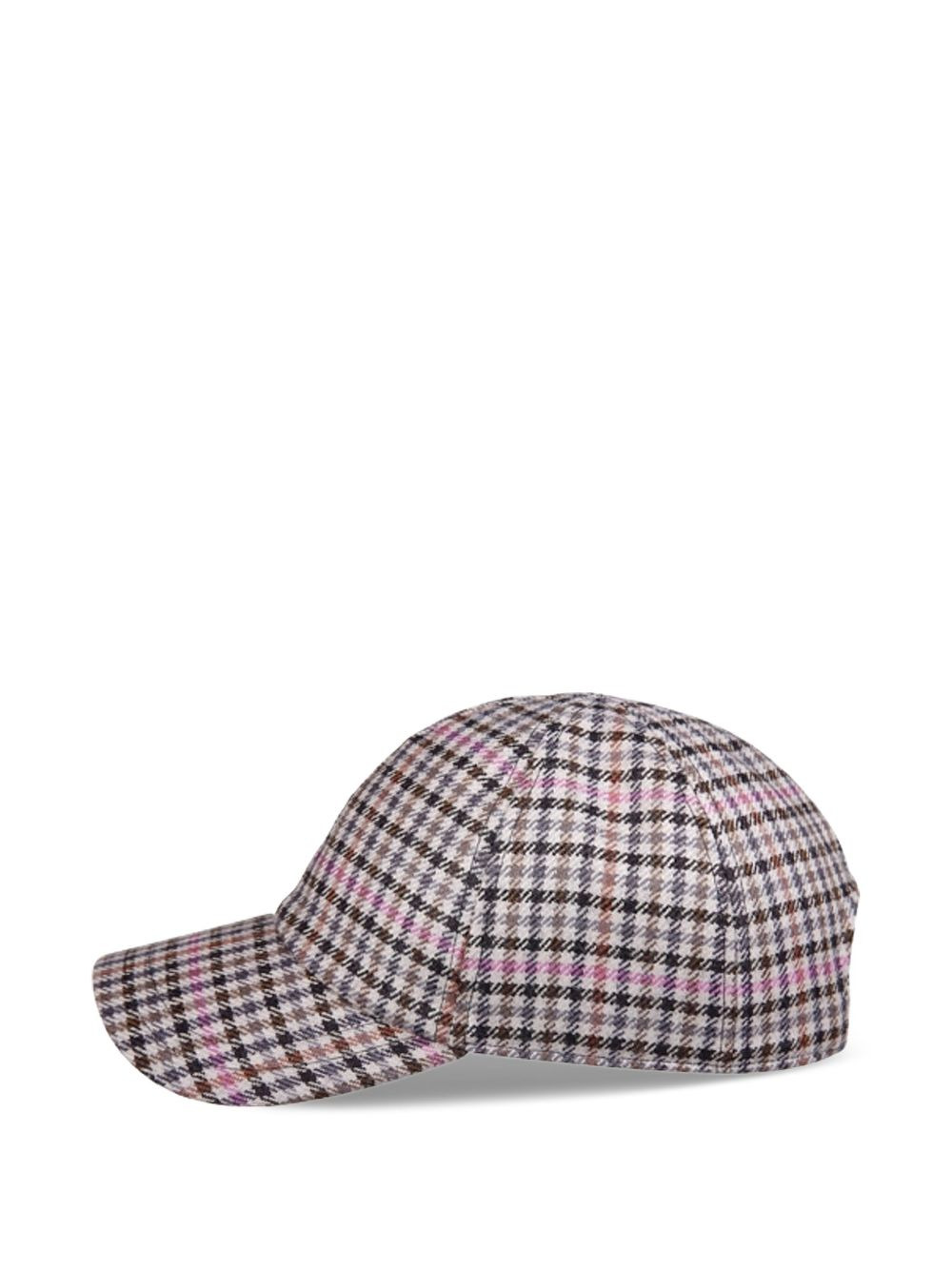 Efflorescence checked baseball cap - 3