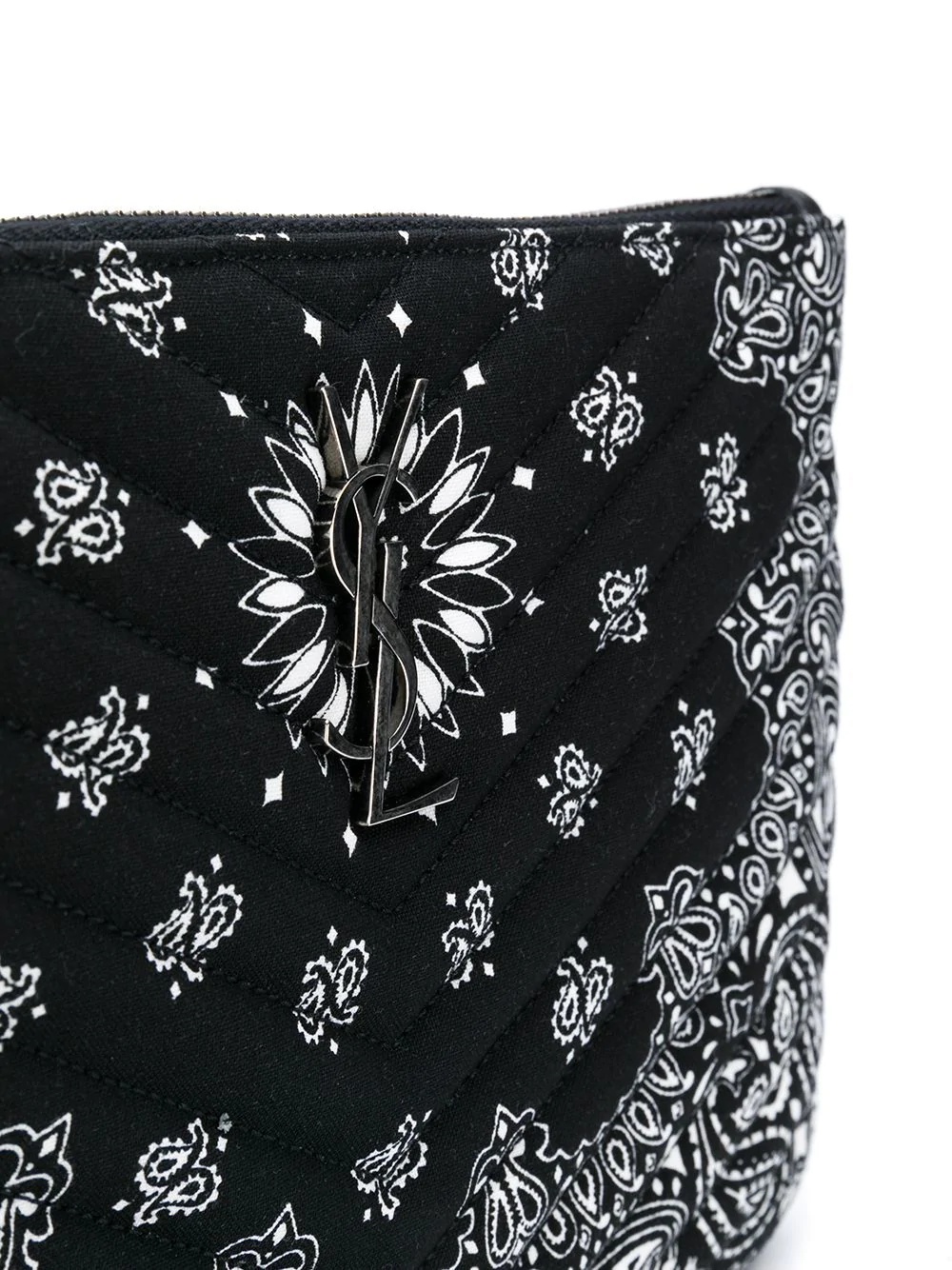 paisley print clutch - 4