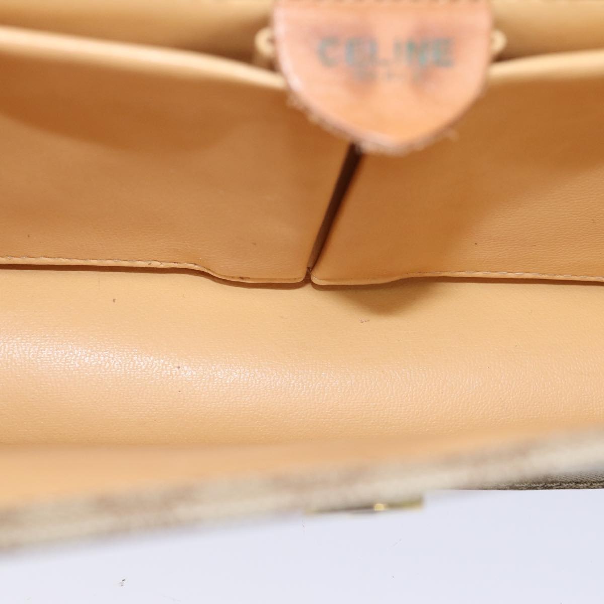 CELINE Macadam Canvas Shoulder Bag Coated Canvas Beige - 10