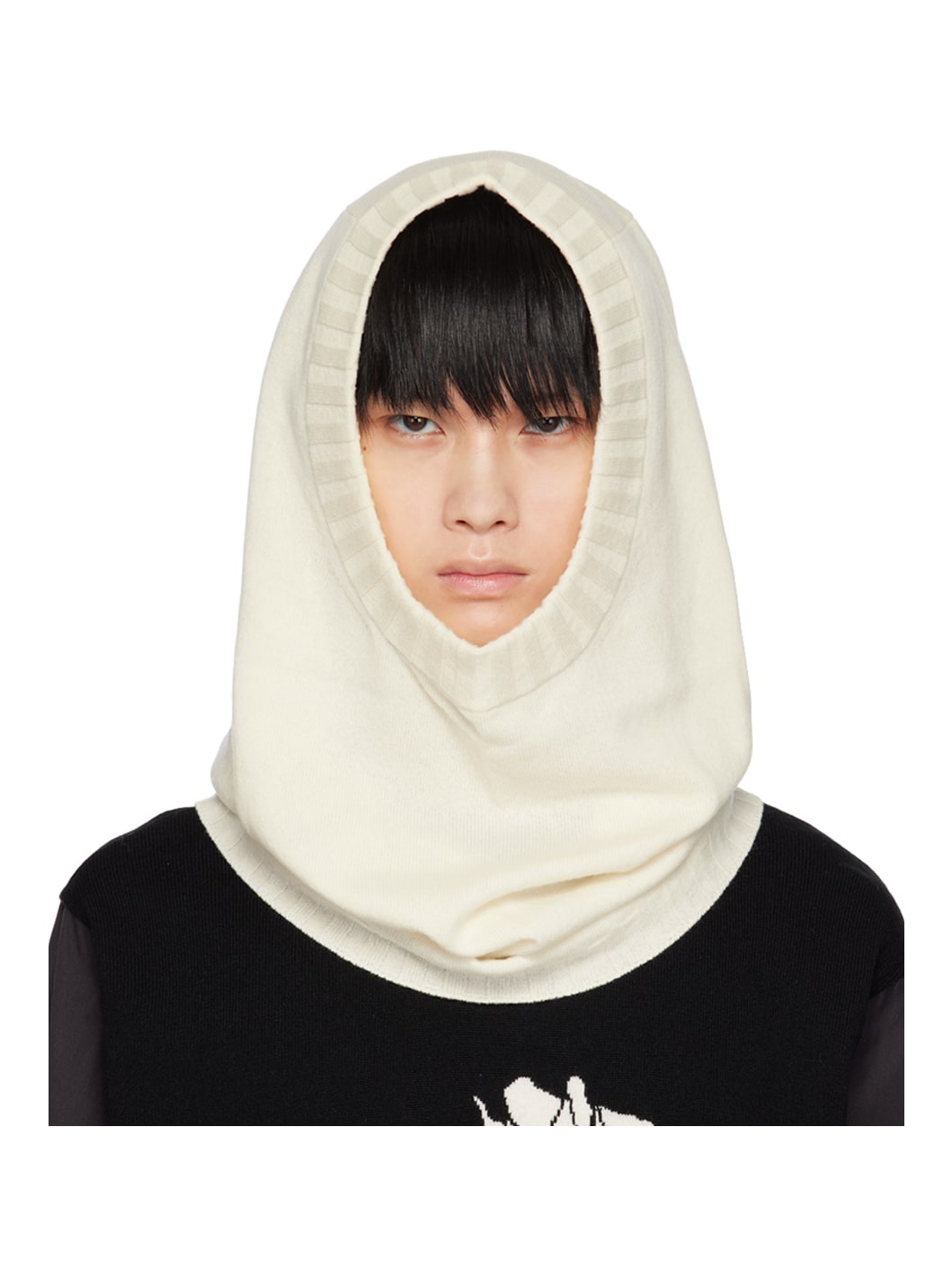 Off-White Lambswool Huge Balaclava - 1