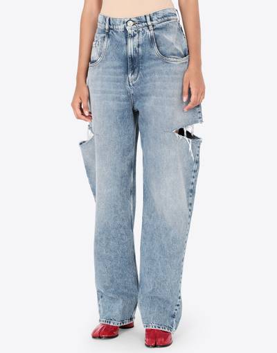 Maison Margiela Denim jeans with slash details outlook