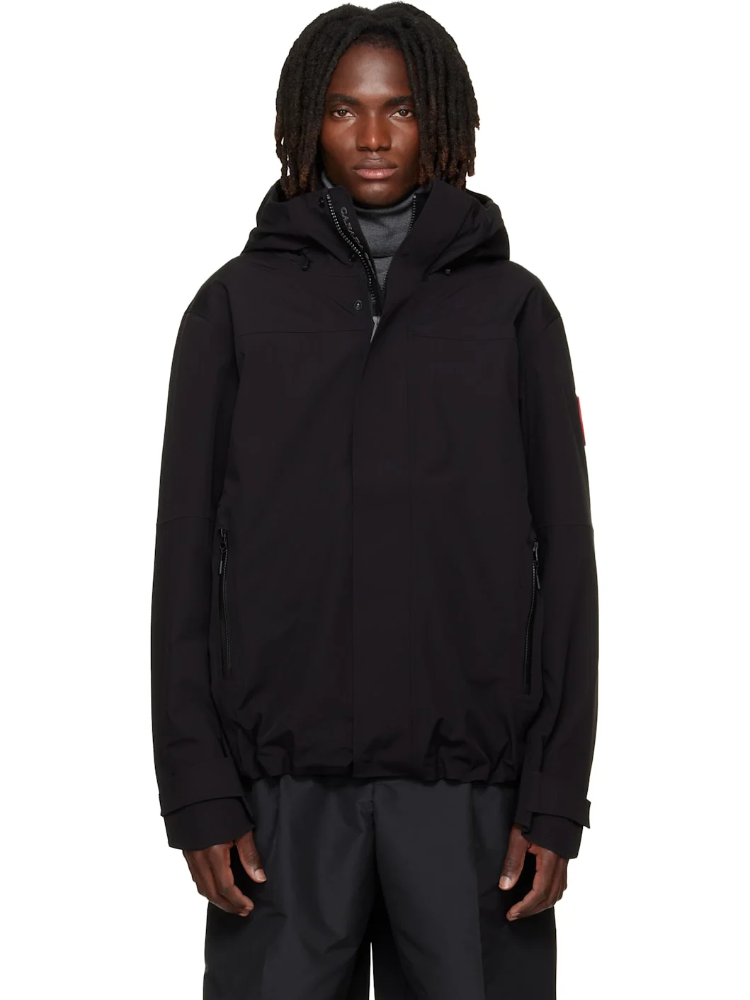 Black Rupert Rain Jacket - 1