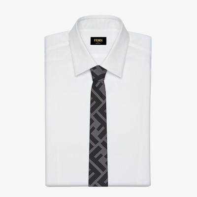 FENDI Black silk tie outlook