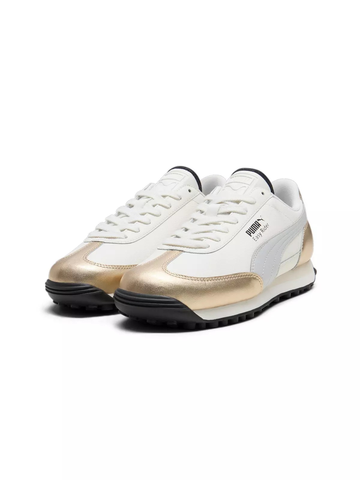 PUMA Easy Rider Mixed Metals "Warm White/PUMA Gold/Glacial Grey/PUMA Black" Women's Shoe - 3