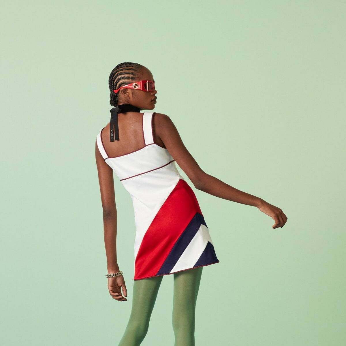 Jersey dress with Interlocking G embroidery - 6