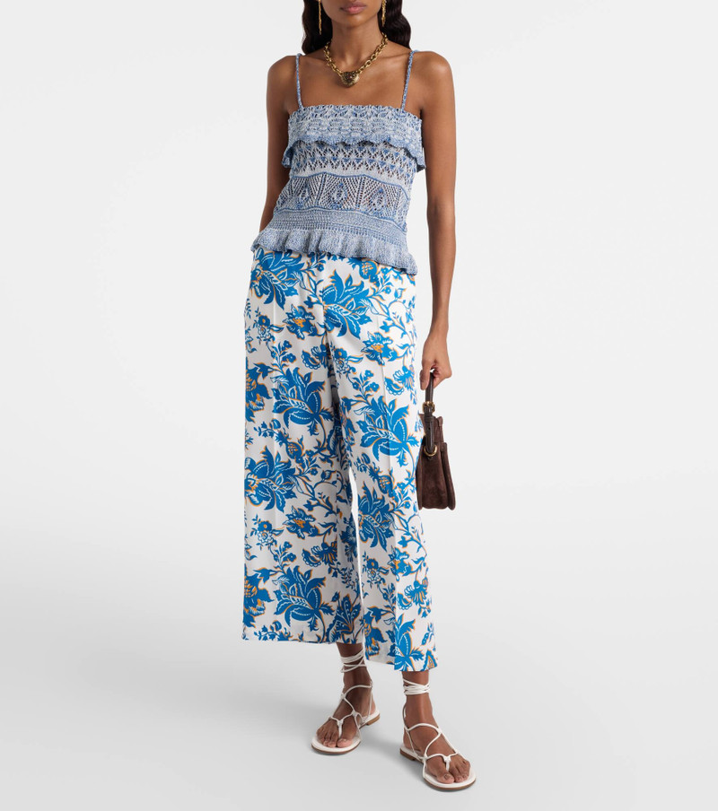 Etro Printed wide-leg pants outlook