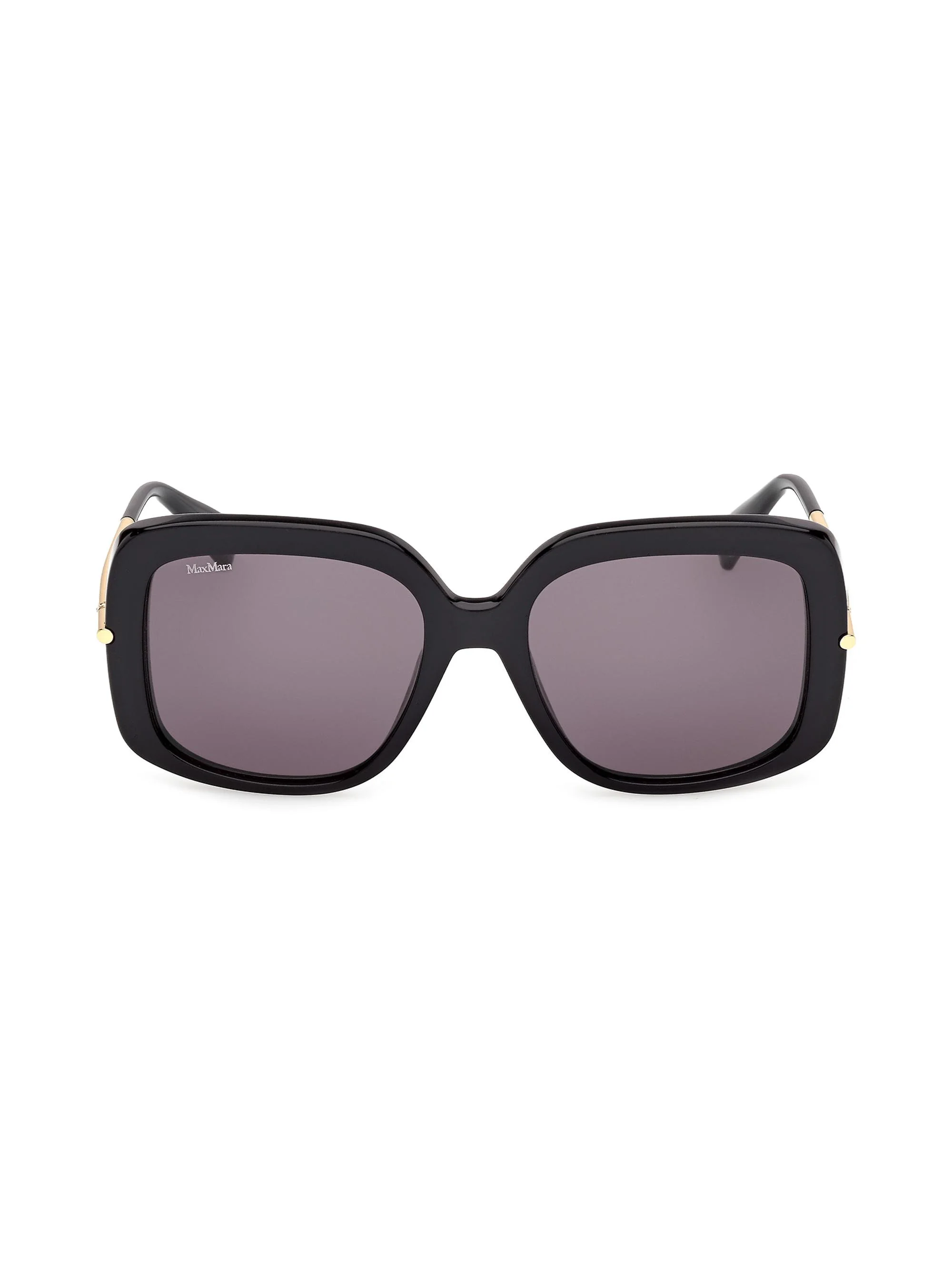Women's 55MM Oversized Square Sunglasses - Gold Black - 1