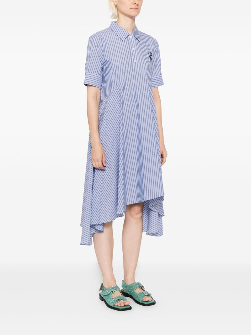 tulip-embroidered striped dress 3
