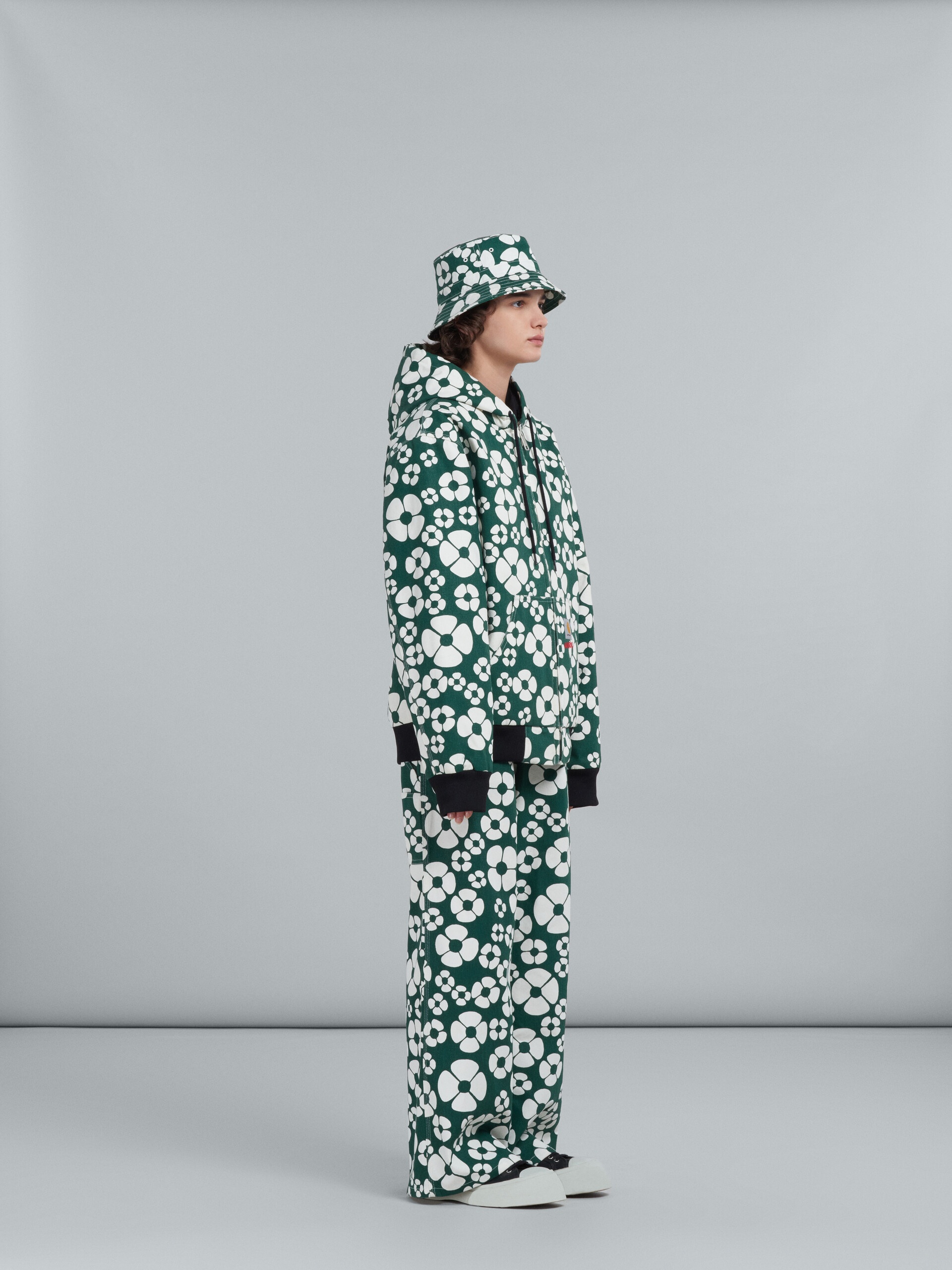 MARNI X CARHARTT WIP - GREEN HOODED JACKET - 6