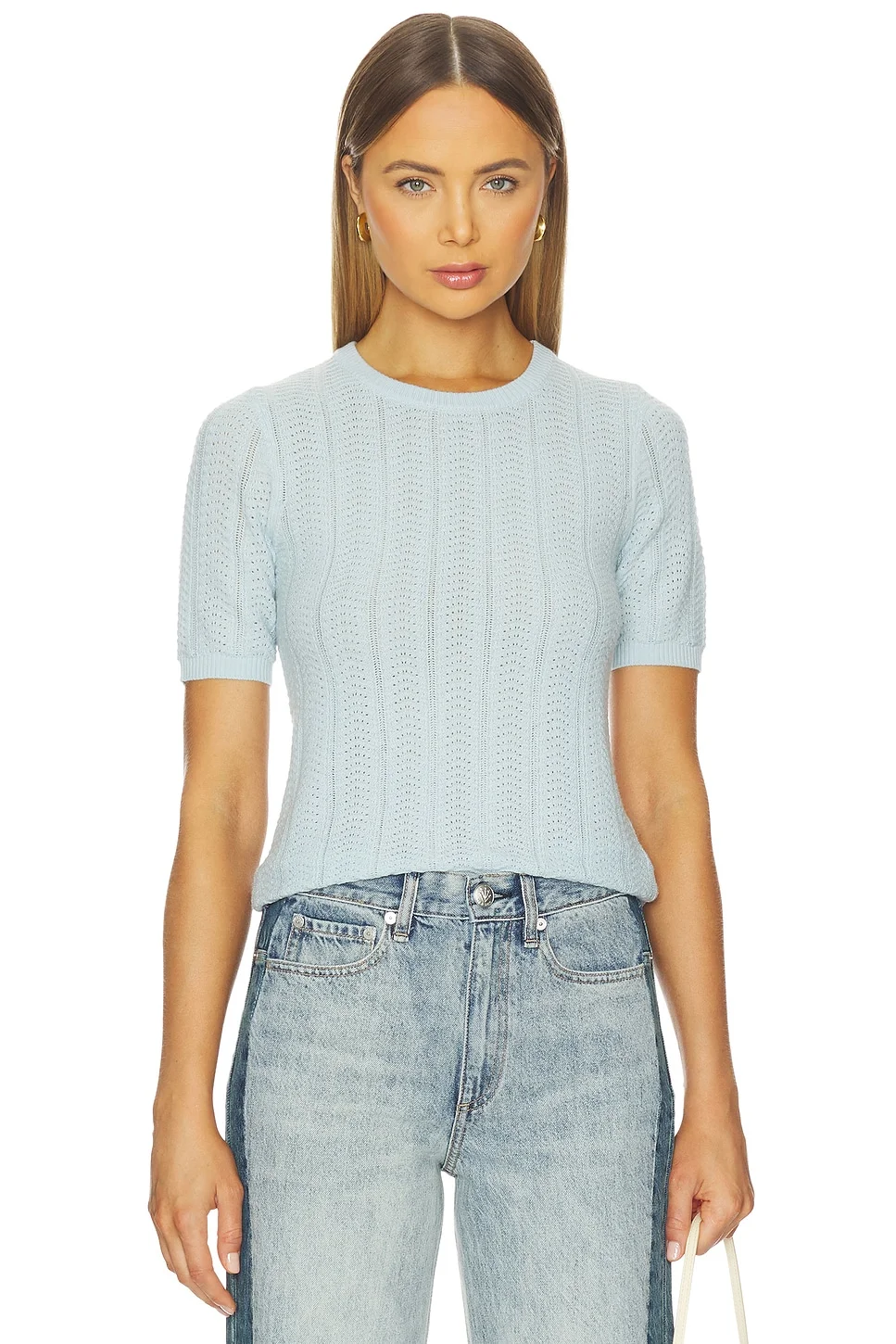 Francesca Merino Short Sleeve Sweater - 1