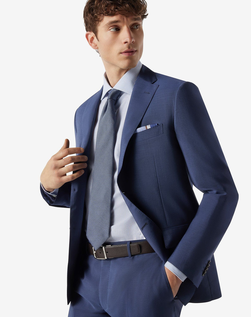 Blue wool and mohair suit 4