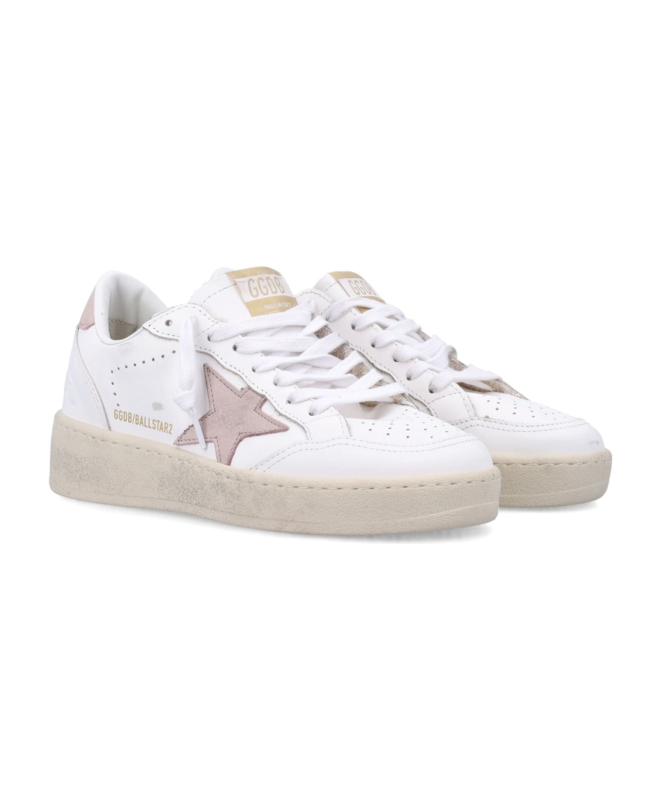 'ball Star 2' White Leather Sneakers - 2