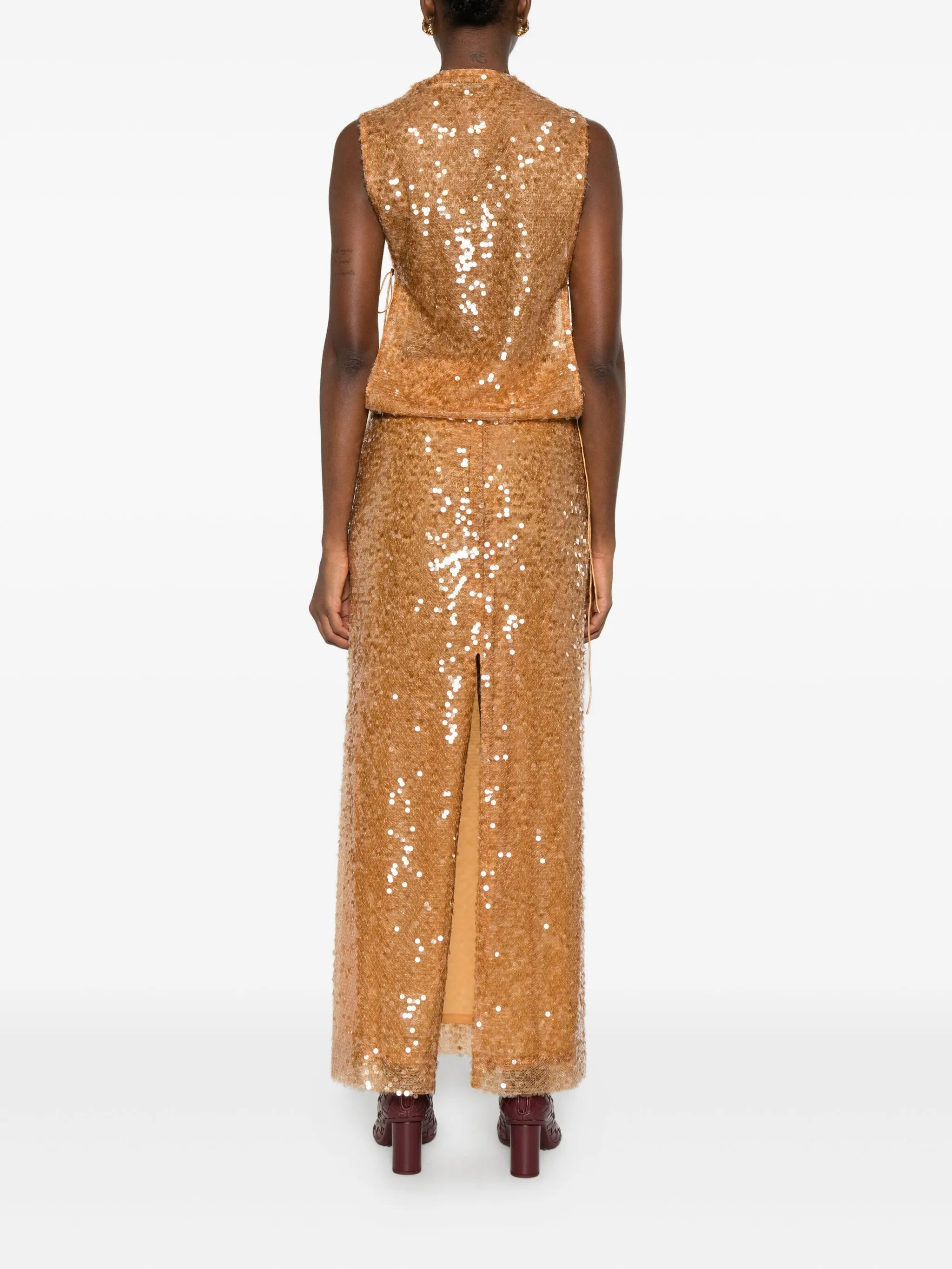 Illuminate sequin-embellished gown - 4