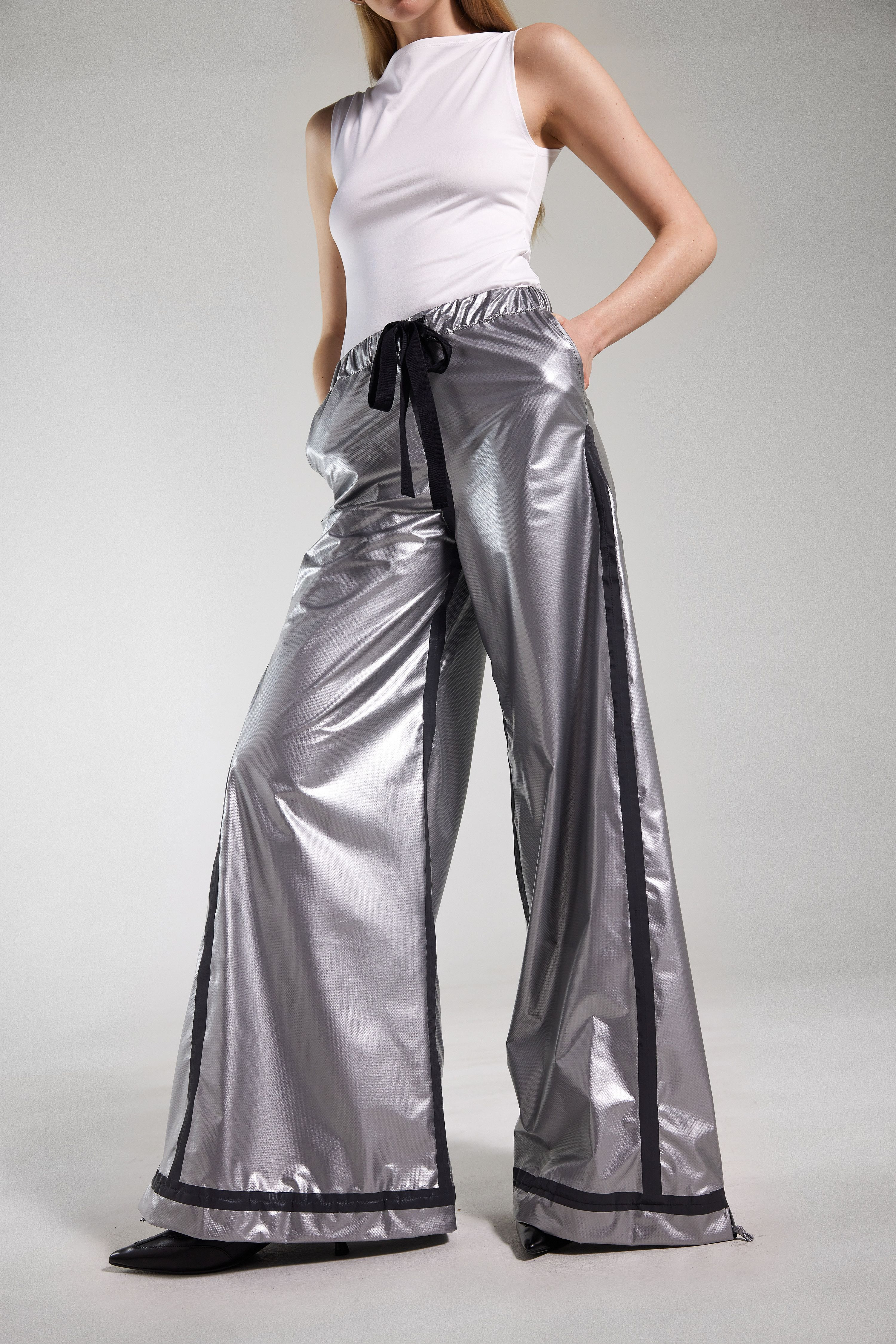 Karla Trousers Tape Silver - 2