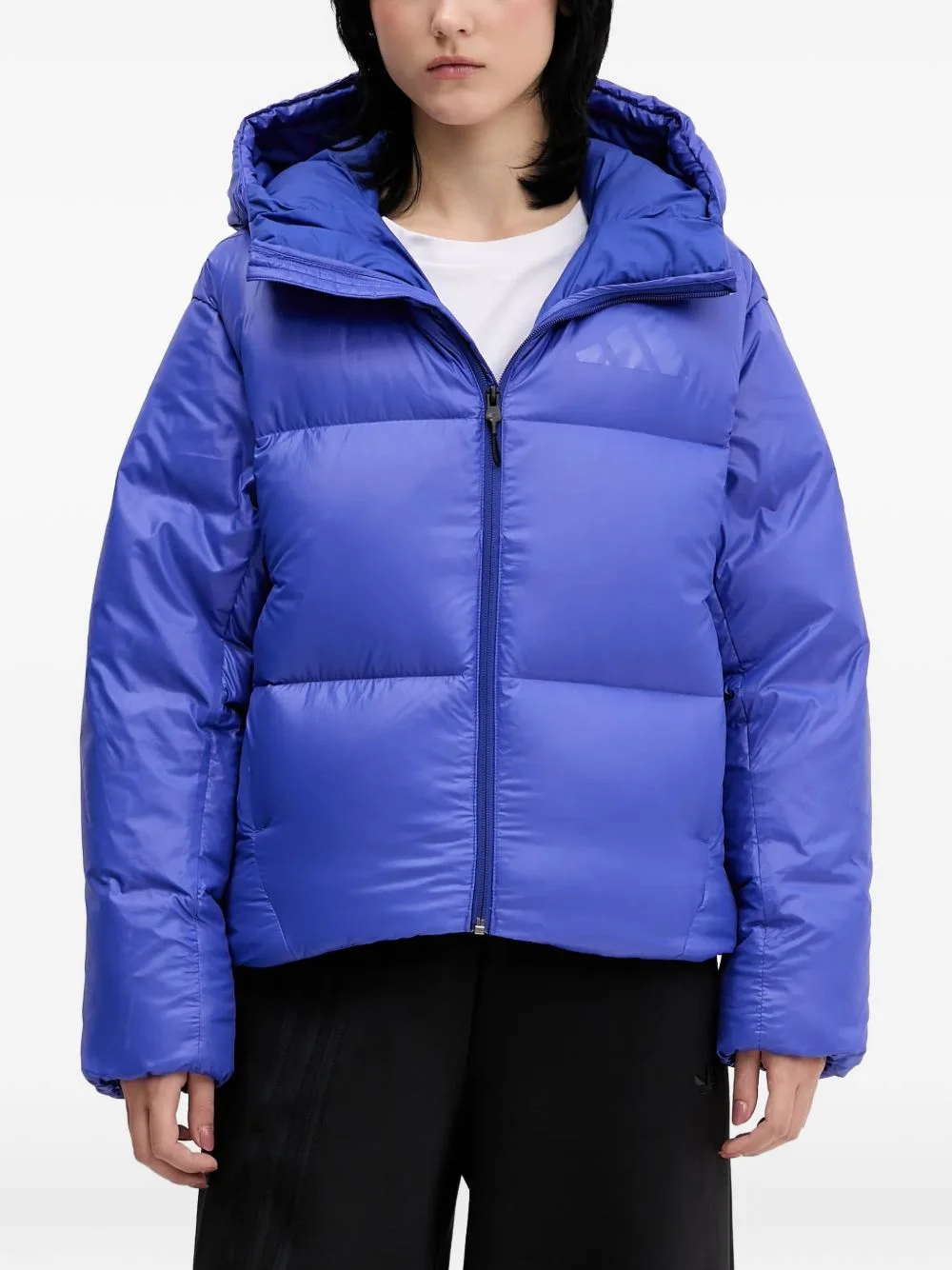hooded puffer jacket - 1