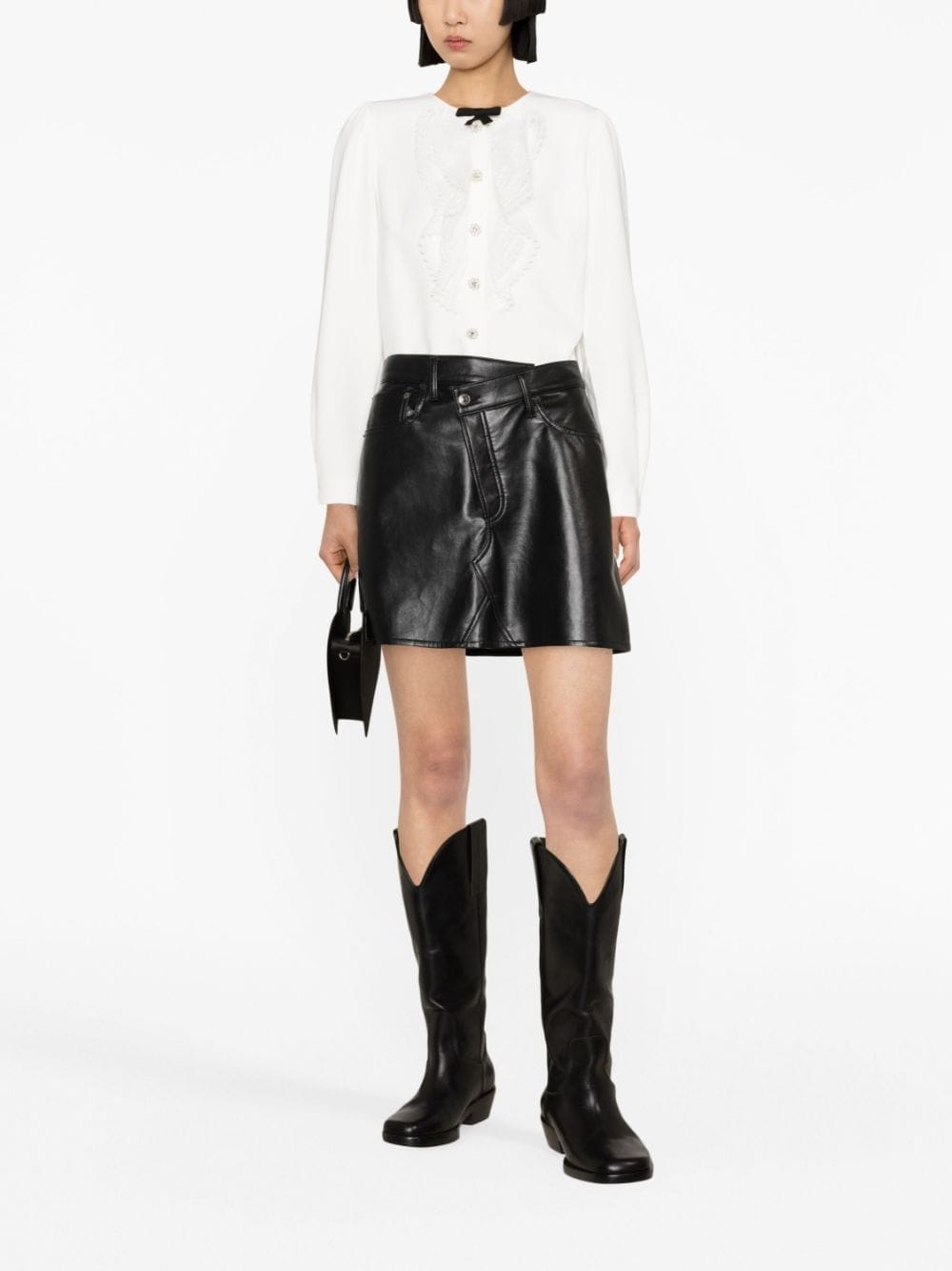crystal-embellished blouse - 2