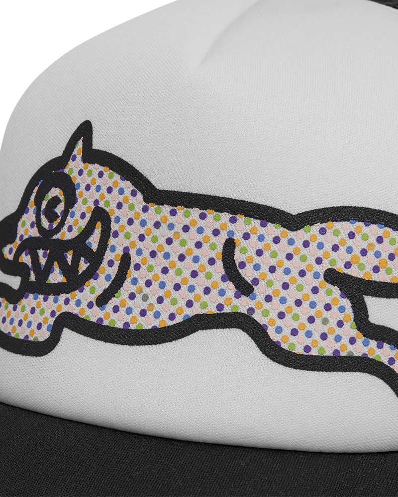 POLKA DOT RUNNING DOG TRUCKER CAP 3