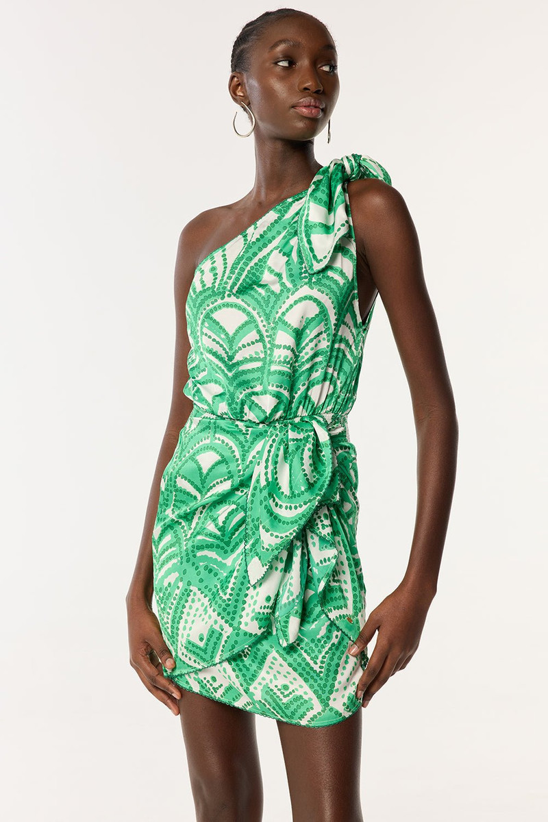 Mini Dress Celie - Green Himba 1