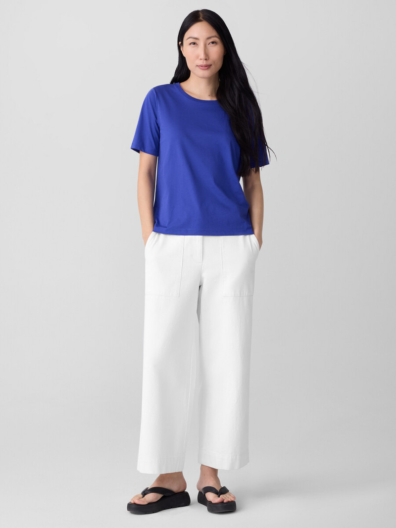 Organic Pima Cotton Jersey Round Neck Tee 3