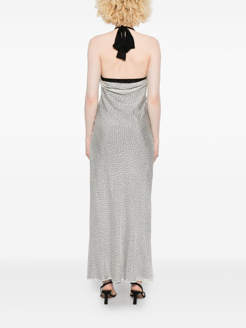 Lisander polka-dot halterneck dress 4