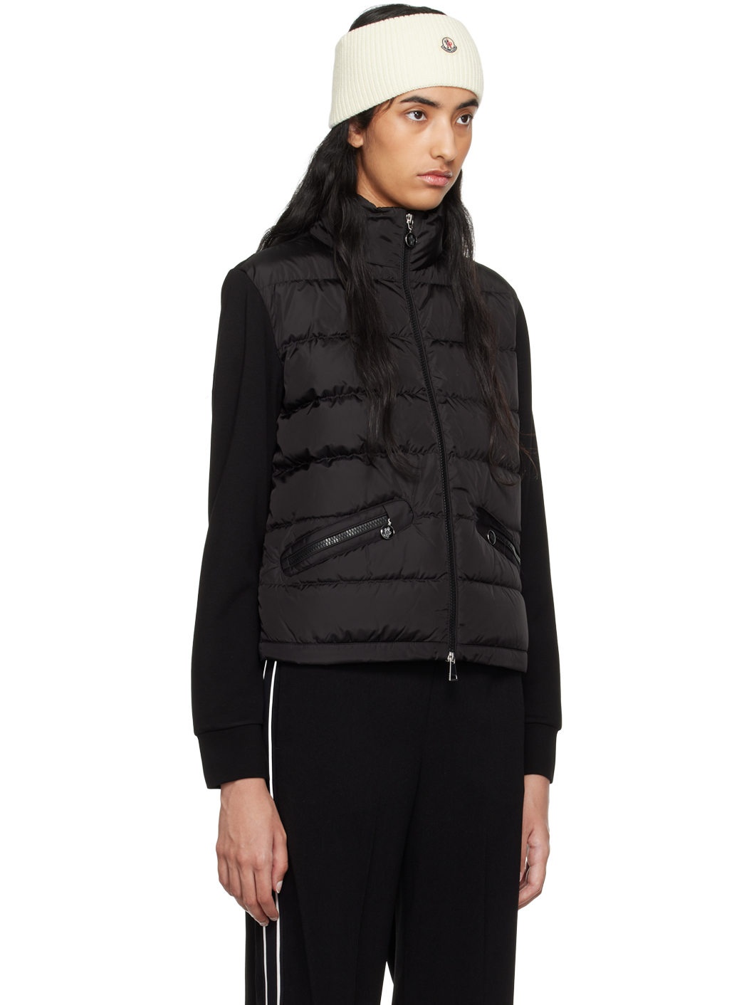 Black Padded Down Jacket - 2