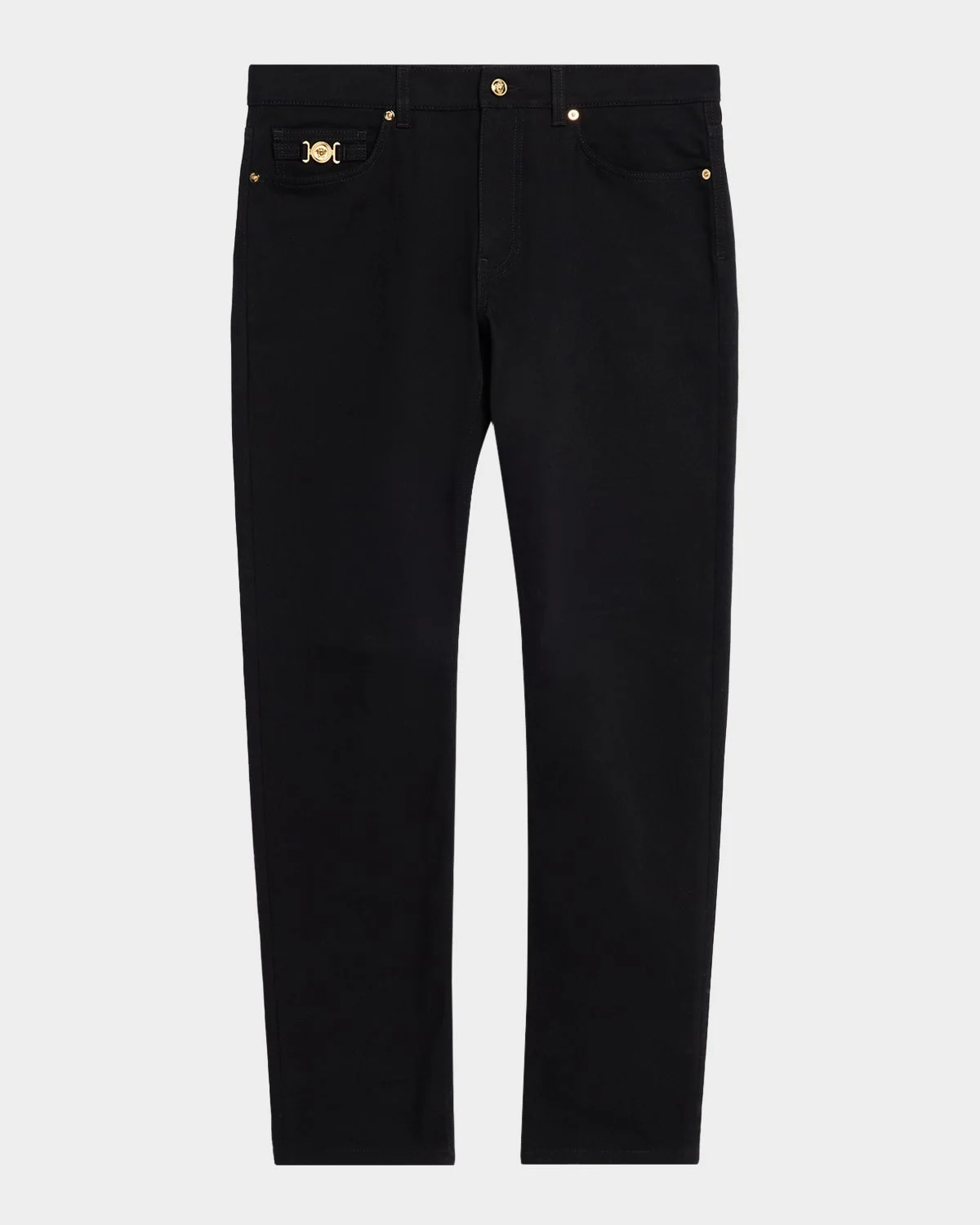 Men's Slim-Fit Black Denim Jeans - 1