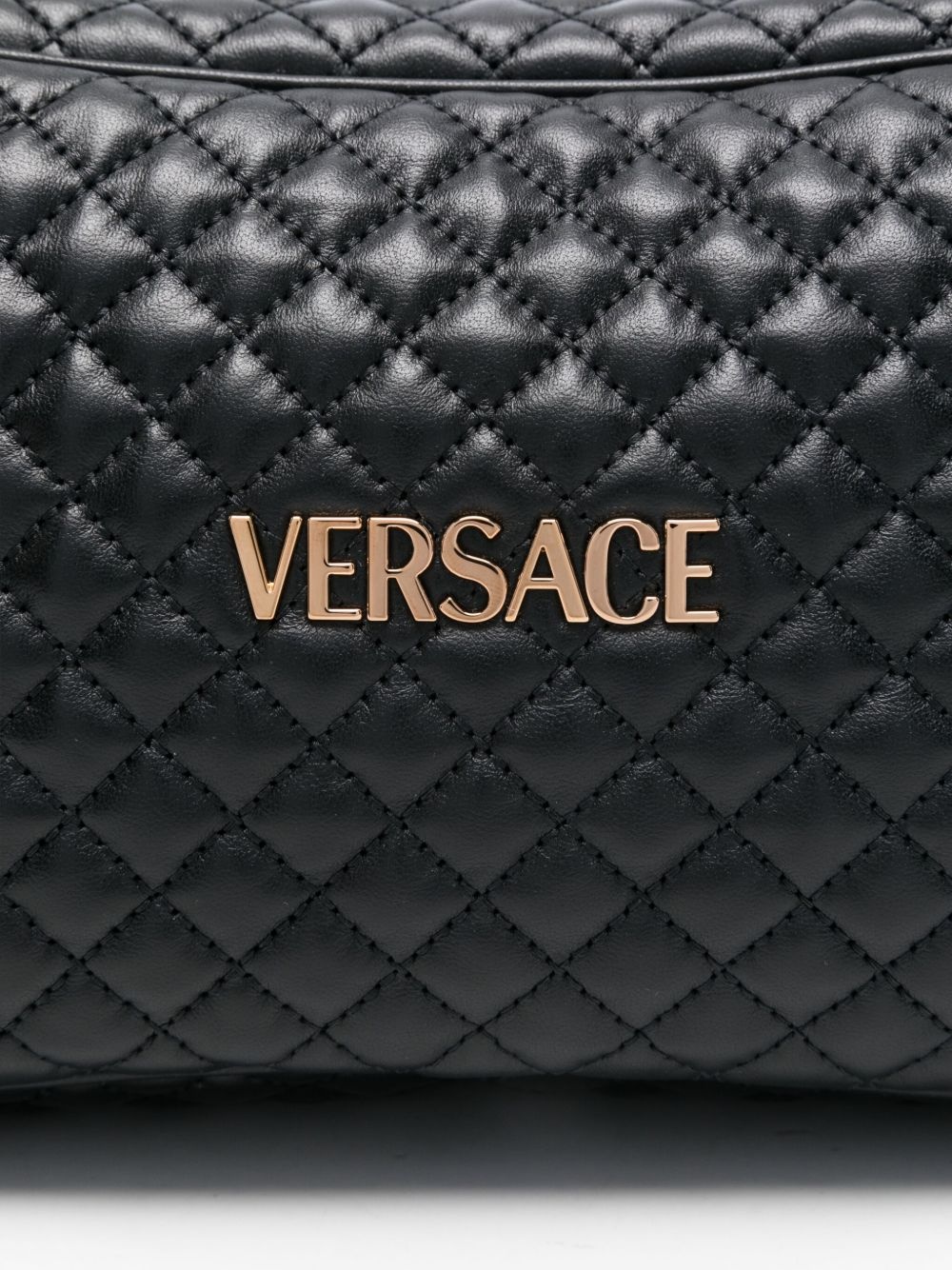 quilted leather tote bag - 4